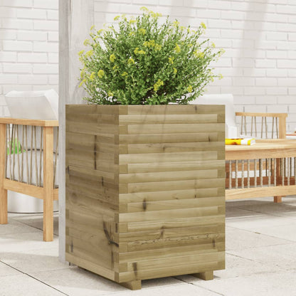 Plantenbak 40X40X49,5 Cm Geïmpregneerd Grenenhout Naturel Geïmpregneerd