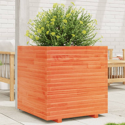 Plantenbak Massief Grenenhout Wasbruin