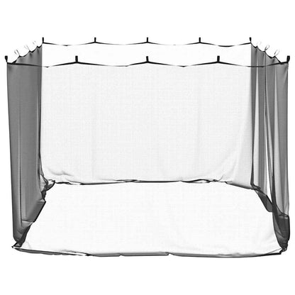 Klamboe voor buiten 220 gaas zwart 300x300x200 cm