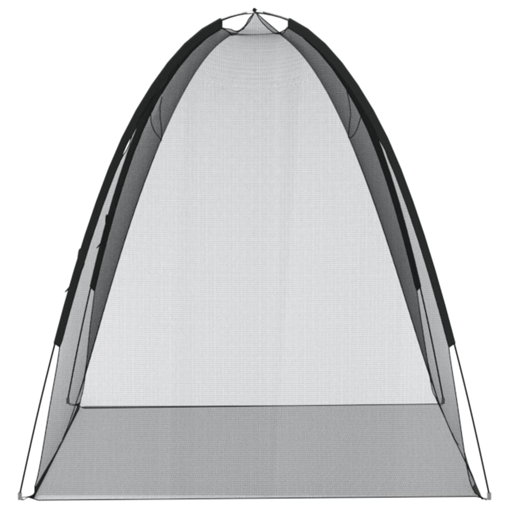 Klamboe met deuren Mongolia 220 gaas 200x120x130 cm zwart