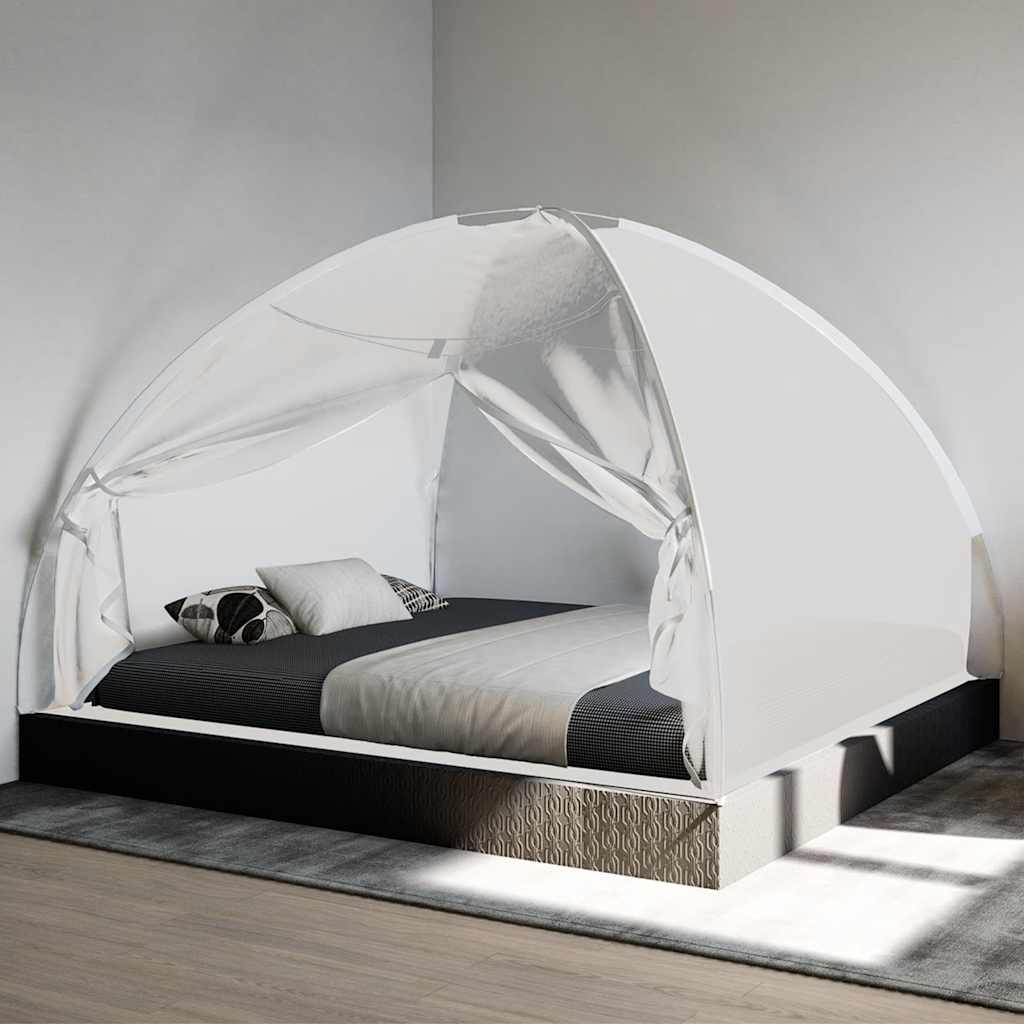 Klamboe met deuren Mongolia 220 gaas 200x180x135 cm wit