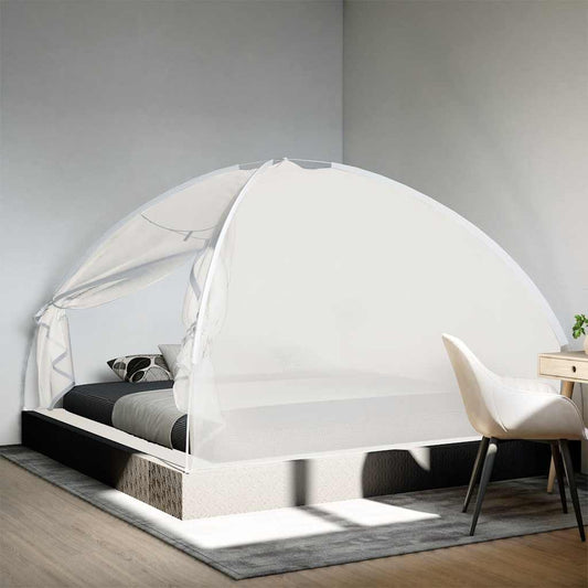 Klamboe met deuren Mongolia 220 gaas 200x200x130 cm wit