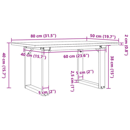 Salontafel Massief Grenenhout En Staal