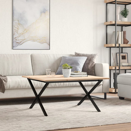 Salontafel Massief Grenenhout En Staal