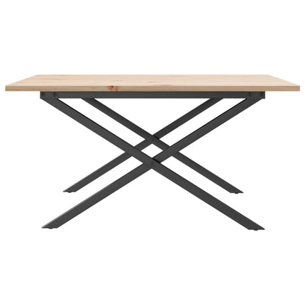 Salontafel Massief Grenenhout En Staal