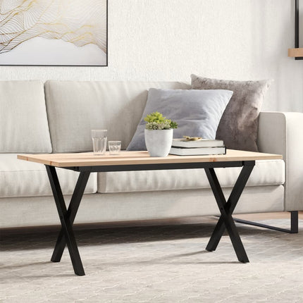 Salontafel 90X40X45,5 Cm Grenenhout En Staal