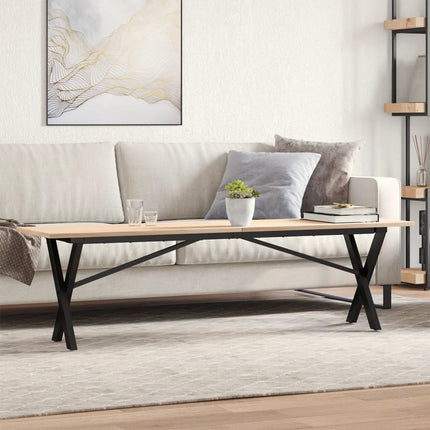 Salontafel 90X40X45,5 Cm Grenenhout En Staal