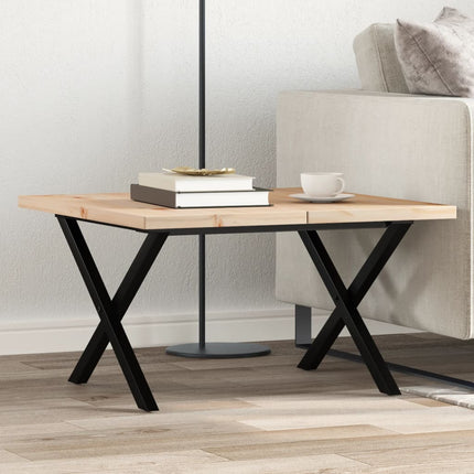 Salontafel 90X40X45,5 Cm Grenenhout En Staal