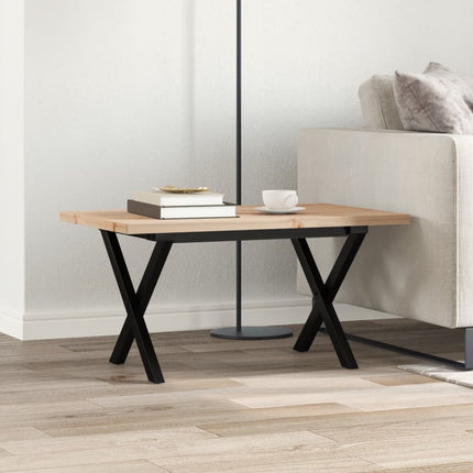 Salontafel 80X50X40,5 Cm Grenenhout En Staal