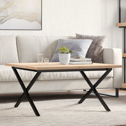 Salontafel 90X40X45,5 Cm Grenenhout En Staal