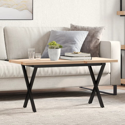 Salontafel 90X40X45,5 Cm Grenenhout En Staal
