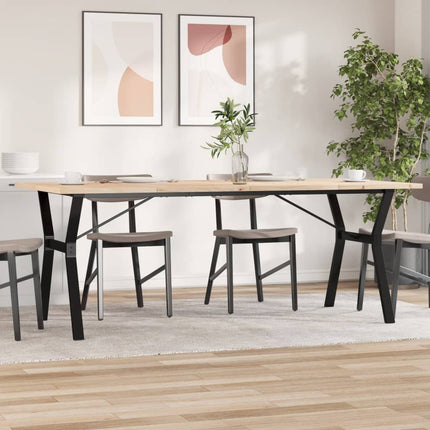 Salontafel 80X80X45,5 Cm Grenenhout En Staal Zwart