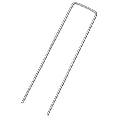 Grondharingen 25 st U-vormig 15x3,5 cm gegalvaniseerd staal