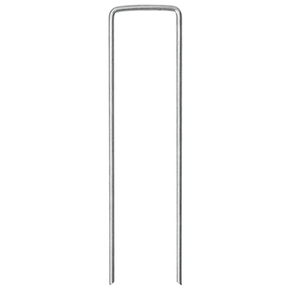 Grondharingen 25 st U-vormig 15x3,5 cm gegalvaniseerd staal
