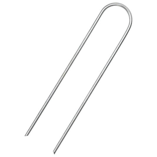 Grondharingen 25 st U-vormig 15x3,5 cm gegalvaniseerd staal