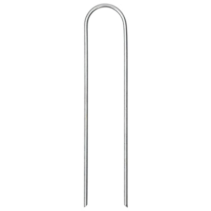 Grondharingen 50 st U-vormig 15x3,5 cm gegalvaniseerd staal