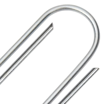 Grondharingen 50 st U-vormig 15x3,5 cm gegalvaniseerd staal