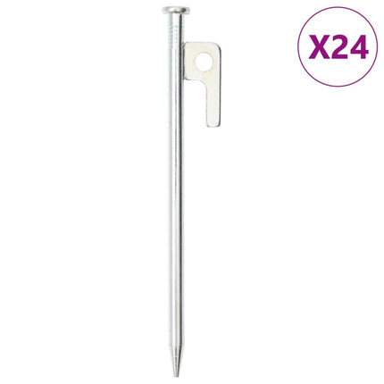 Tentharingen 24 St 9 Mm 20 Cm Gegalvaniseerd Staal Naturel