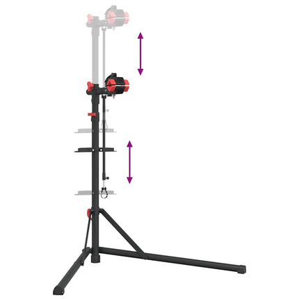 Fietsreparatiestandaard Inklapbaar 92-152 Cm Staal Rood