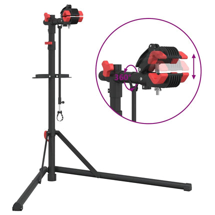 Fietsreparatiestandaard Inklapbaar 92-152 Cm Staal Rood