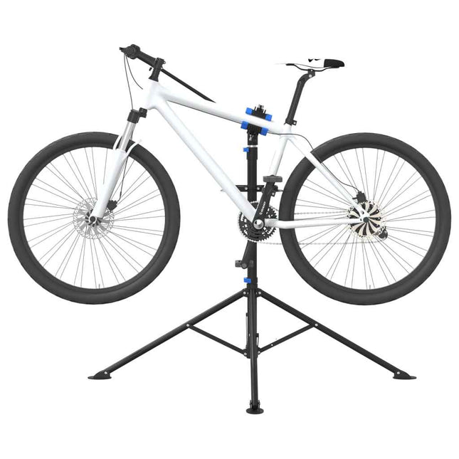 Fietsreparatiestandaard Inklapbaar 108-188 Cm Blauw Staal