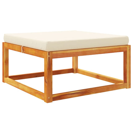 Tuinvoetenbank Met Kussen 65X65X29 Massief Acaciahout