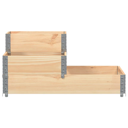 Verhoogde Plantenbak 3-Laags 120X80 Cm Massief Grenenhout