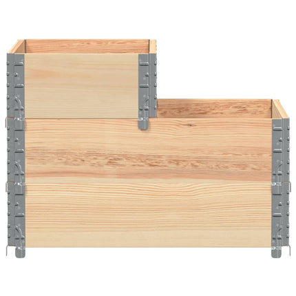 Verhoogde Plantenbak 3-Laags 120X80 Cm Massief Grenenhout
