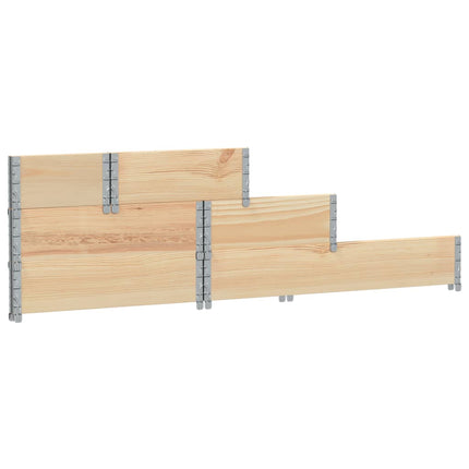 Verhoogde Plantenbak 3-Laags 120X80 Cm Massief Grenenhout