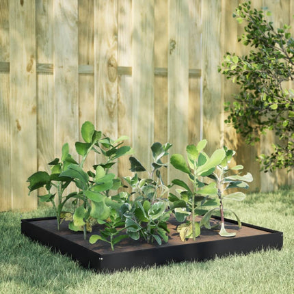 Plantenbak Verhoogd 100X100X18,5 Cm Staal Wit
