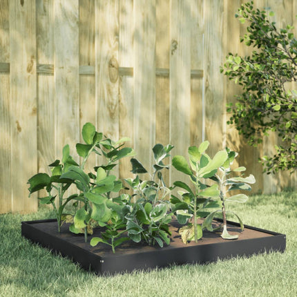 Plantenbak Verhoogd 100X100X18,5 Cm Staal Wit