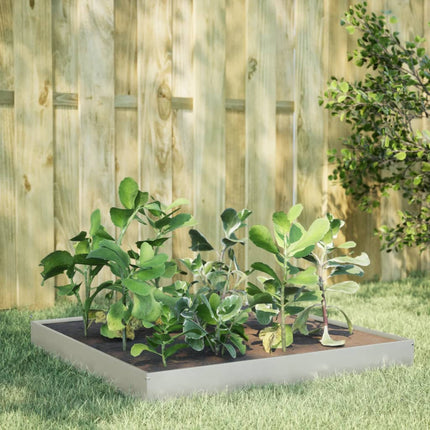 Plantenbak Verhoogd 100X100X18,5 Cm Staal Wit