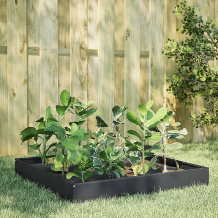 Plantenbak Verhoogd 100X100X18,5 Cm Staal Wit