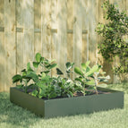 100 x 100 x 33.5 cm / Staal/Groen