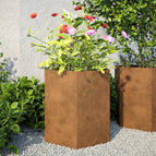 1 / 46 x 40 x 45 cm / Cortenstaal/Bruin
