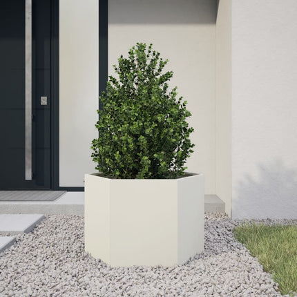 Plantenbak Zeshoek Weervast Staal