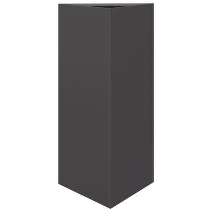 Plantenbak Driehoek 40X34,5X75 Cm Staal Zwart