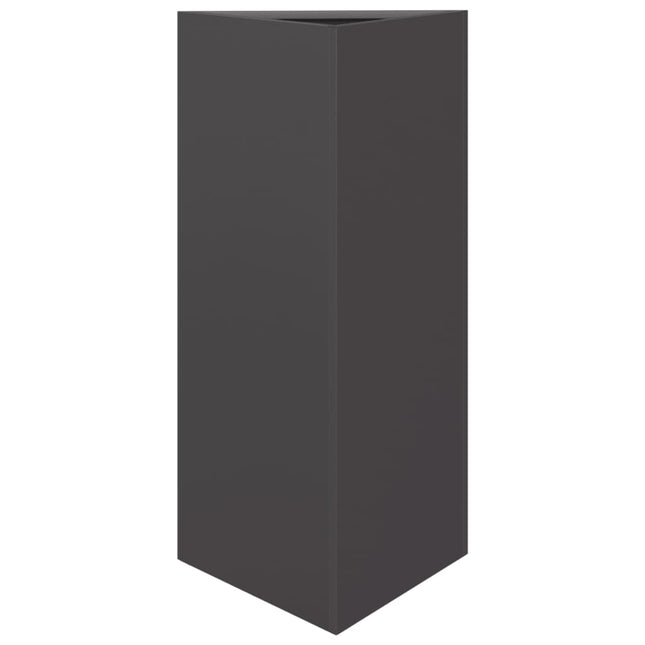 Plantenbak Driehoek 40X34,5X75 Cm Staal Zwart