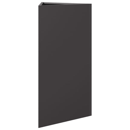 Plantenbak Driehoek 40X34,5X75 Cm Staal Zwart