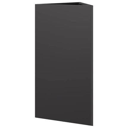 Plantenbak Driehoek 40X34,5X75 Cm Staal Zwart