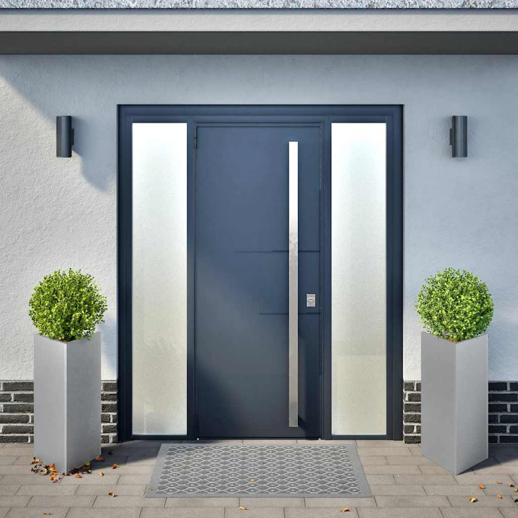 Plantenbakken 2 st driehoek 40x40x75 cm gegalvaniseerd staal