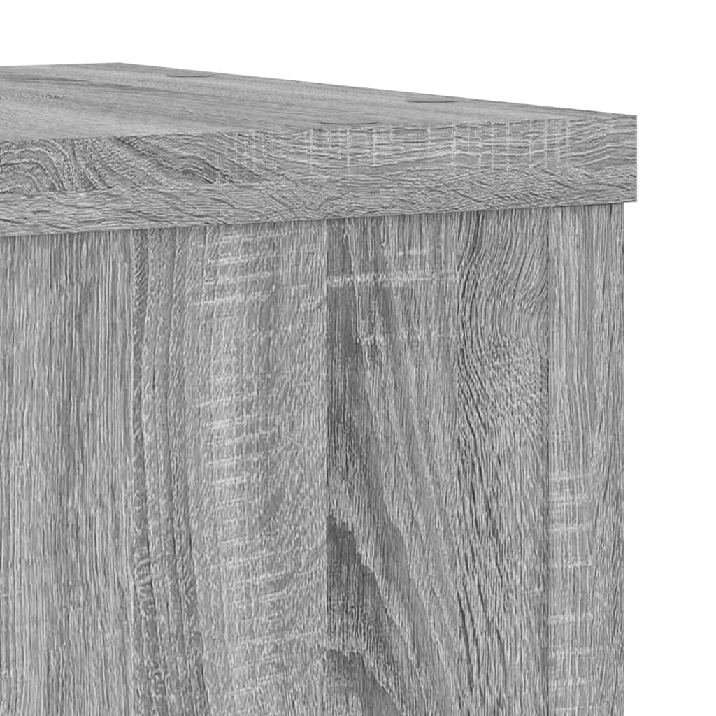Plantenstandaards 2 St 20X20X30 Cm Bewerkt Hout Grijs Sonoma