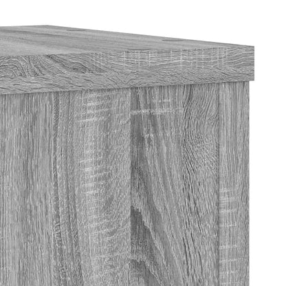Plantenstandaards 2 St 20X20X30 Cm Bewerkt Hout Grijs Sonoma