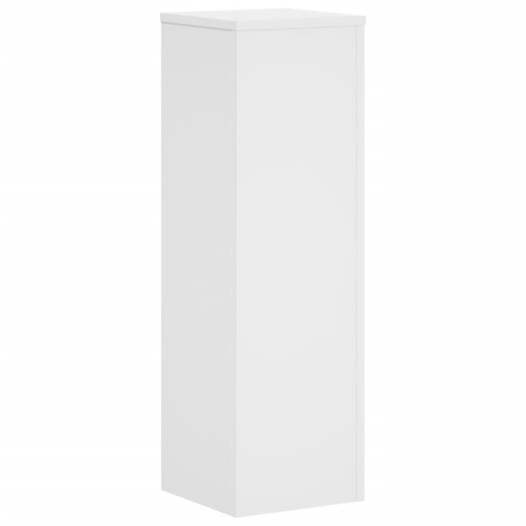 Plantenstandaards 2 St 25X25X80 Cm Bewerkt Hout Wit