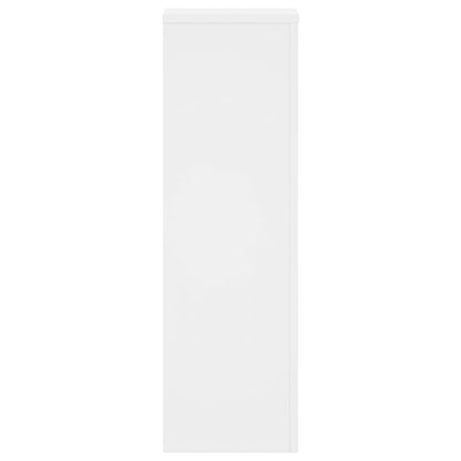 Plantenstandaards 2 St 25X25X80 Cm Bewerkt Hout Wit