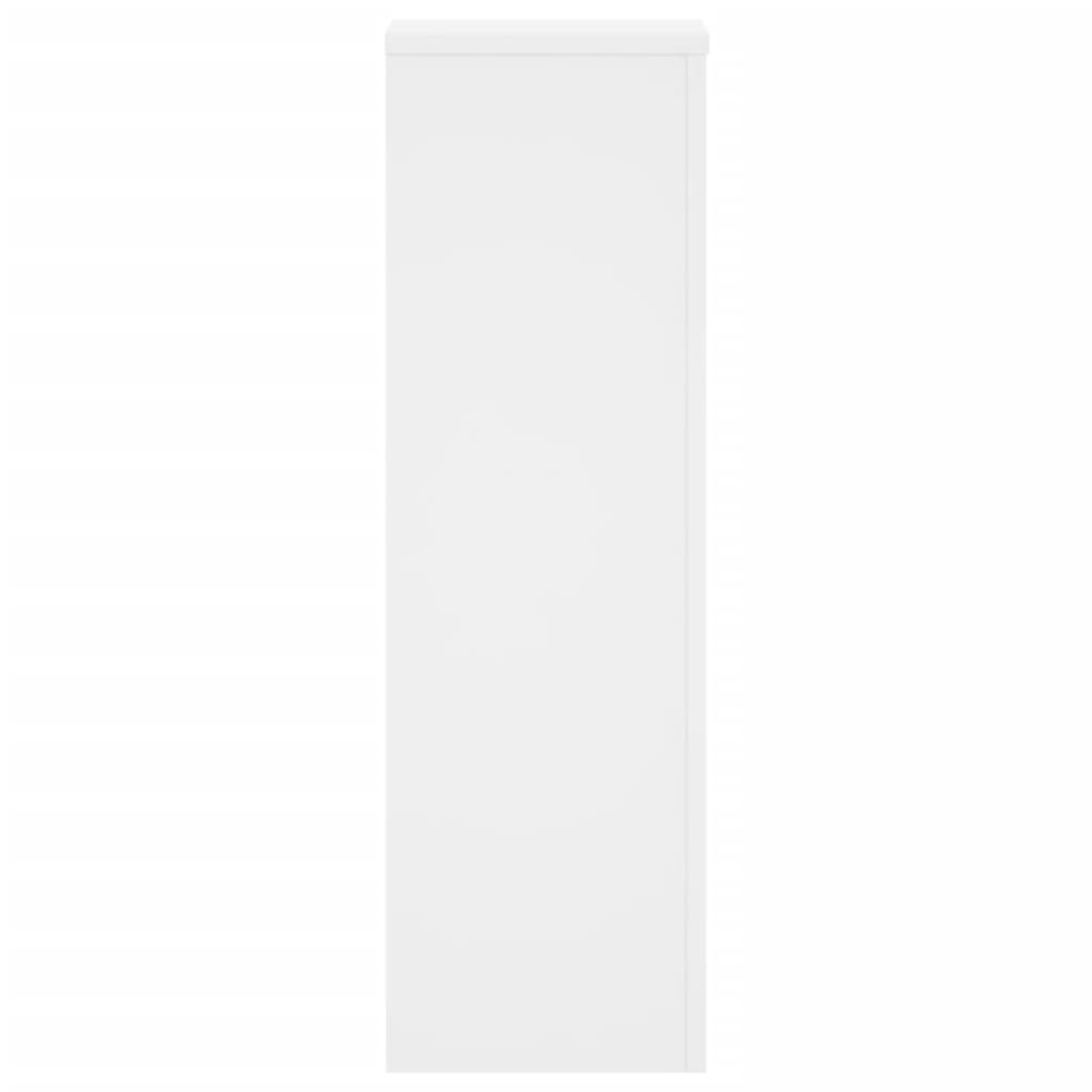 Plantenstandaards 2 St 25X25X80 Cm Bewerkt Hout Wit