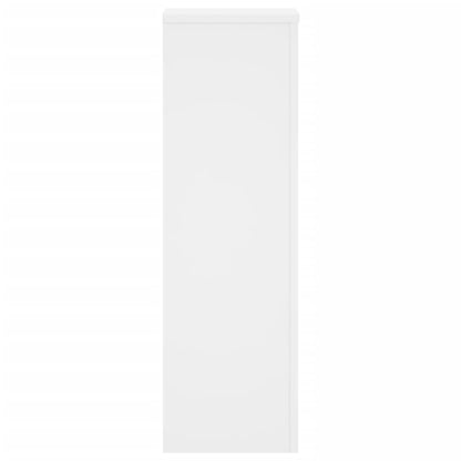 Plantenstandaards 2 St 25X25X80 Cm Bewerkt Hout Wit