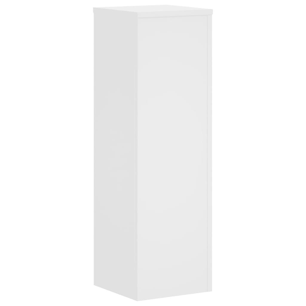Plantenstandaards 2 St 25X25X80 Cm Bewerkt Hout Wit