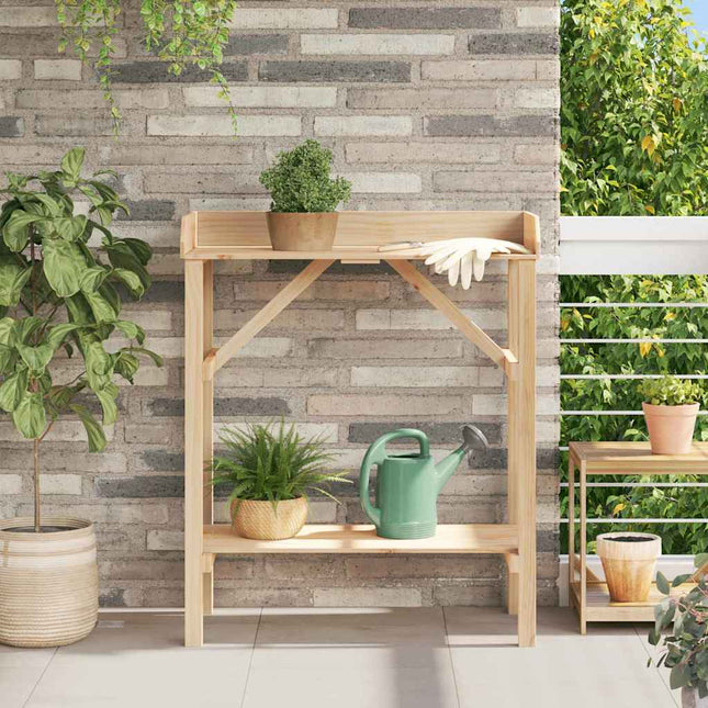 Planttafel Met Plank 75 X 40 X 90 Cm Stevig Vurenhout