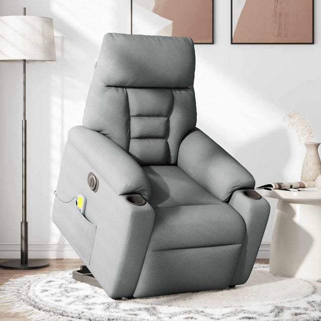 Sta-Op-Massagestoel Elektrisch Verstelbaar Stof